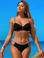 Women's Bikini Sets Cutout Two Piece Swimsuit Sexy Underwire Bathing Suit Cheeky Swimwear Push Up Beachwear