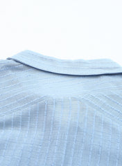 Ocevara Ocevara - Black Solid Color Tie Sun-proof Belt Sexy V Neck Cover Up - image 22