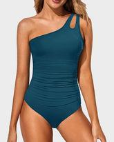Ocevara Ocevara - One Shoulder One Piece Swimsuit for Women Tummy Control Bathing Suits - image 1
