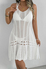 Ocevara Fashion Hollow Sexy Solid Color Swimsuits Cover Up - image 2