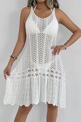 Ocevara Fashion Hollow Sexy Solid Color Swimsuits Cover Up - image 3