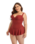 New Sweetheart Neckline Underwire One-Piece Swimsuit