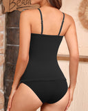 Ocevara - Women's Bandeau Bikini Swimsuits 2 Piece Strapless Tummy Control Bathing Suit