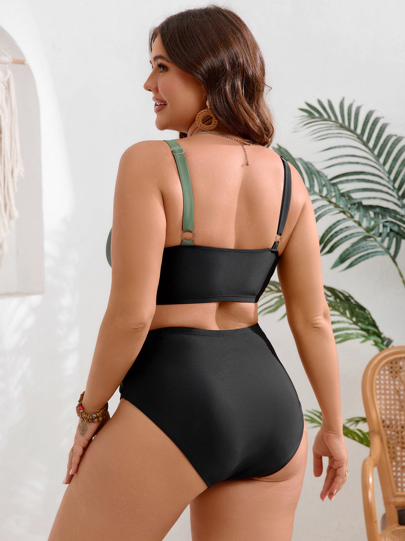 Wrap Colorblock Bikini Set