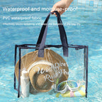 Large-capacity Swimming Bag Transparent Visible Waterproof Wash Bag Foldable Portable Storage Bag