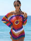 Rainbow Embroidered Cover-Ups