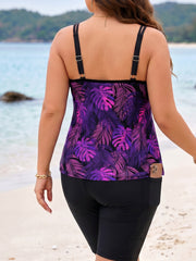 Palm Print Tankini Leggings Set