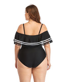 Ruffled Plus Size One-Piece Swimsuit