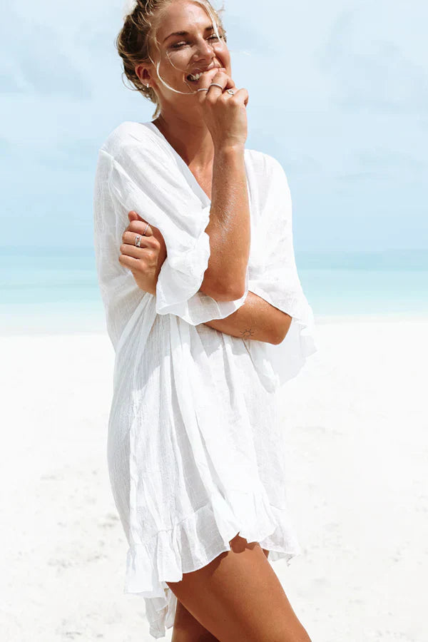 Solid Color Swimsuit Cover Up Main image