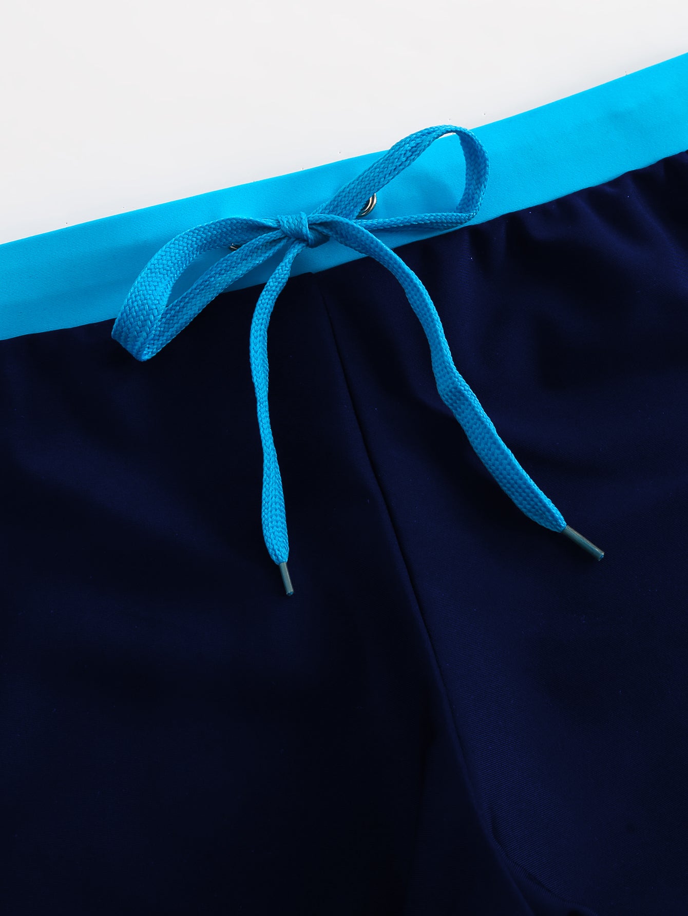 Men's Slim Fit Drawstring Square-Leg Swim Trunks