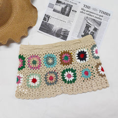Crochet Granny Square Beach Shorts
