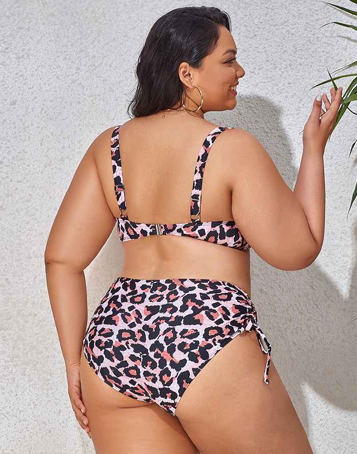 Ocevara Colorful Print Plus Size Bikini - image 8