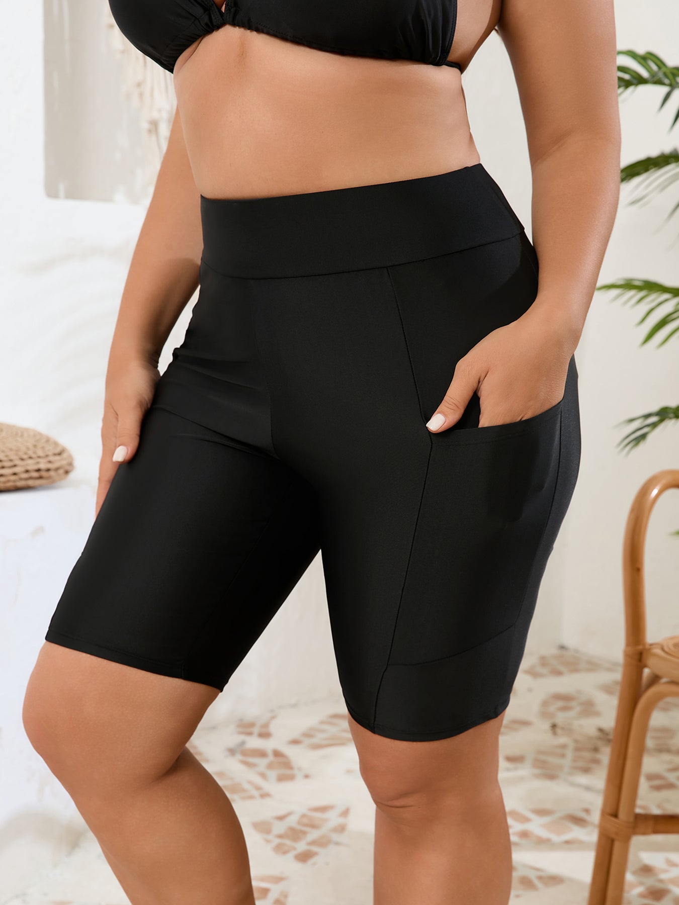 Pocket Swim Biker Shorts
