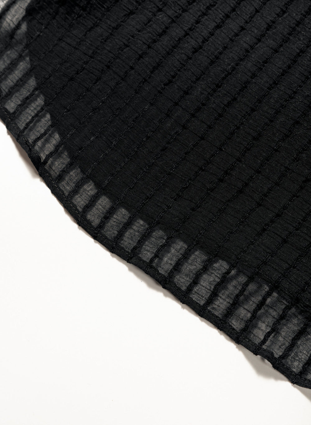 Ocevara Ocevara - Black Solid Color Tie Sun-proof Belt Sexy V Neck Cover Up - image 9