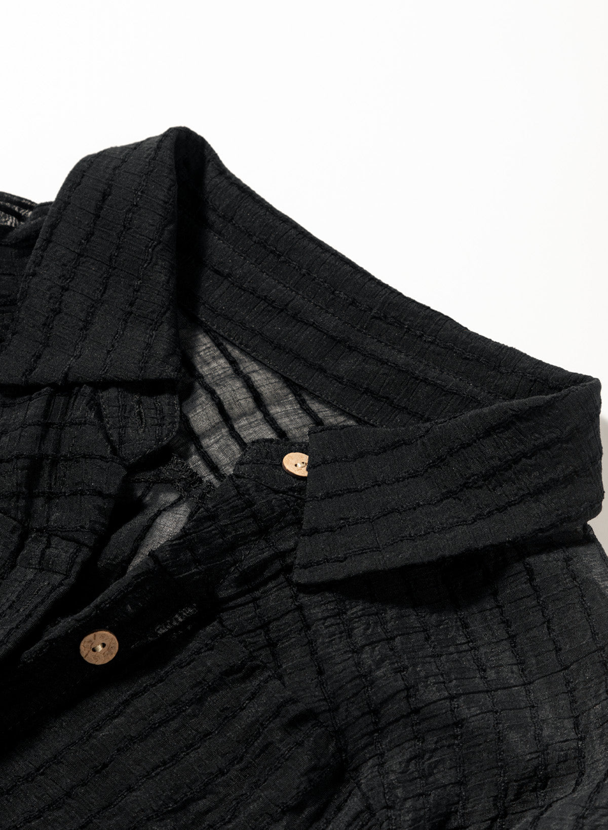 Ocevara Ocevara - Black Solid Color Tie Sun-proof Belt Sexy V Neck Cover Up - image 7