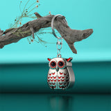 German Professional Stainless Steel Mini Nail Clippers, Ultra Sharp and Sturdy Fingernail and Toenail Clippers, Foldable Portable Nail Clippers with Owl Patterns