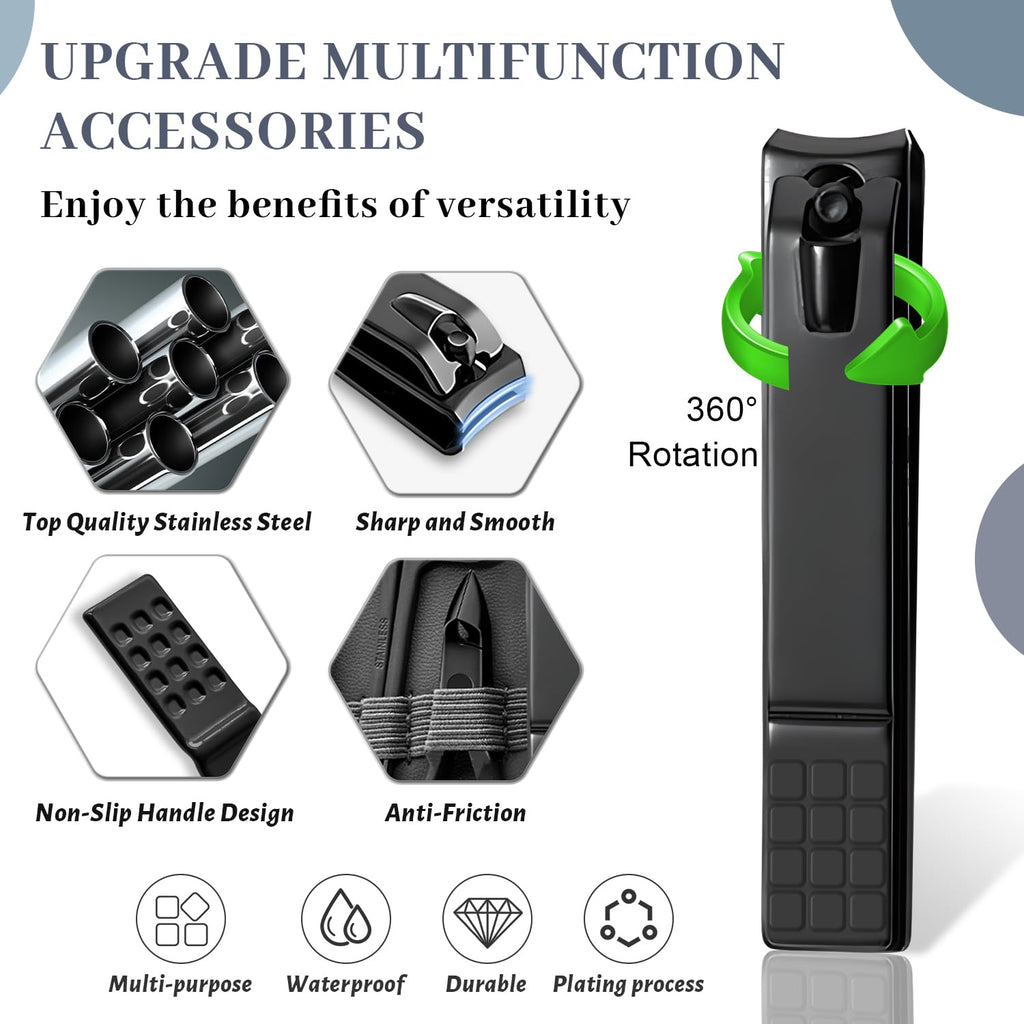 Manicure Pedicure Set, 12 Pcs Nail Care Kit for Women, Mens Nail Grooming Kit, Manicure & Pedicure Tools & Accessories, Pink Nail Kit Manicure Set Luxury Leather Case for Home Salon Use