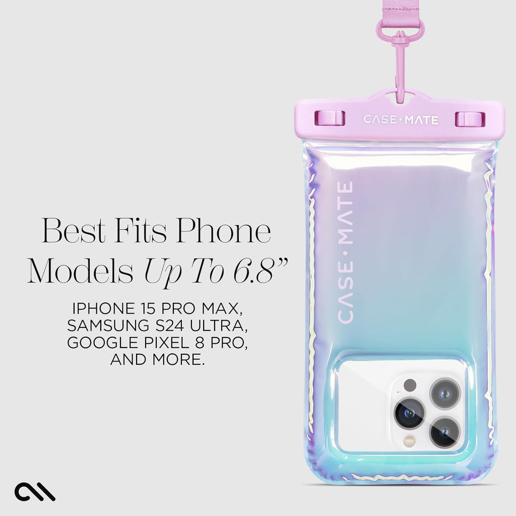 IP68 Waterproof Phone Pouch - Floating Waterproof Phone Case w/Crossbody Lanyard - Cruise Ship Travel Essentials - Compatible w/All Devices - Touchscreen Friendly