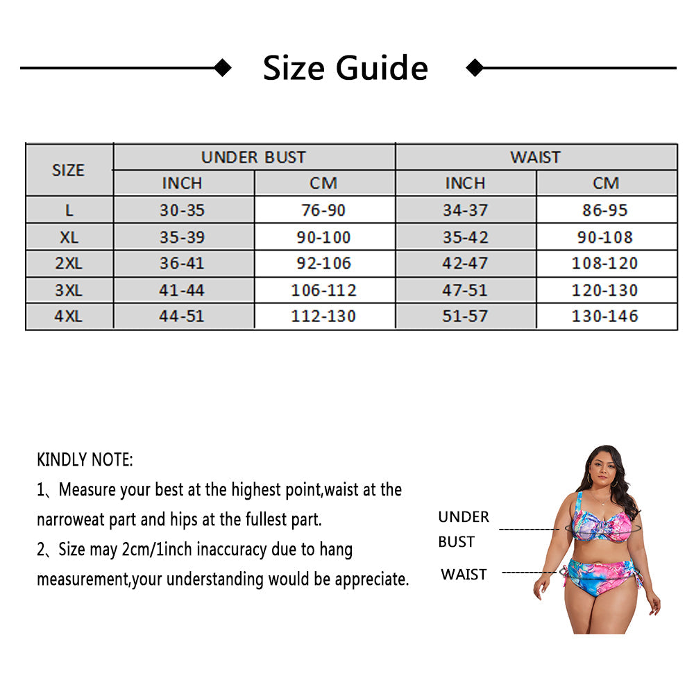 Ocevara Colorful Print Plus Size Bikini - image 13