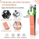 Manicure Pedicure Set, 12 Pcs Nail Care Kit for Women, Mens Nail Grooming Kit, Manicure & Pedicure Tools & Accessories, Pink Nail Kit Manicure Set Luxury Leather Case for Home Salon Use